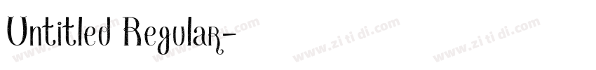 Untitled Regular字体转换